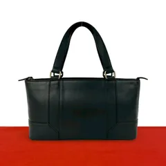 極 美品 BURBERRY バーバリー ノバチェック 柄 ロゴ 刻印 レザー 本革 ハンドバッグ トートバッグ ミニ ボストンバッグ ブラック 黒 72591のサムネイル
