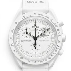 OMEGA オメガ スウォッチ Swatch スヌーピー ホワイト ムーンスウォッチ SO33W700 保証書付  腕時計 白のサムネイル