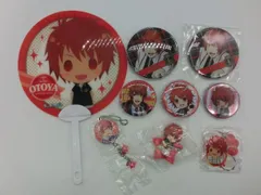 【TAKA131-34】◇一部未開封　ブロッコリー　『うたの☆プリンスさまっ♪　一十木音也　グッズ9点セット』　まとめ売り　缶バッジ　うちわ　ストラップのサムネイル
