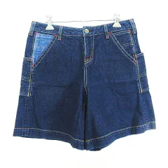 ジョンブル JOHNBULL ショートパンツ ボトムス デニム キュロット シンチバック M インディゴ ※EKMのサムネイル