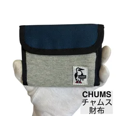 CHUMS/チャムス/財布/ウォレット/二つ折り財布/トリフォルドウォレット/コンパクト財布/ミニ財布/ネイビー/良好品　　　【SH238】のサムネイル
