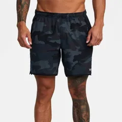 ルーカ メンズ ボトムス カジュアルパンツ RVCA Yogger Stretch Short Mens Camouflageのサムネイル