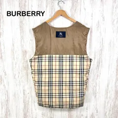 BURBERRY LONDON バーバリーロンドン ノバチェック ライナーダウンベスト ベージュのサムネイル