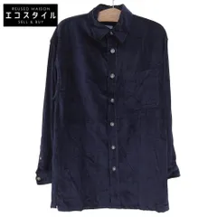 KENZO　ケンゾー　ベロア ビッグシルエットシャツ トップス メンズ ネイビー L 0991180　Lのサムネイル