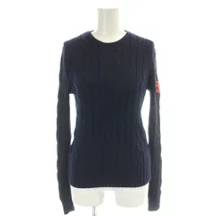 ポロ バイ ラルフローレン Polo by Ralph Lauren ニット セーター SP 紺 ネイビー ケーブル編み ラウンドネック 長袖 /AP25のサムネイル
