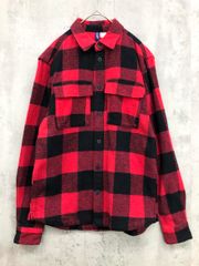 50s デッドストック XL 開襟 プリネル ネルシャツ オンブレチェック FJ
