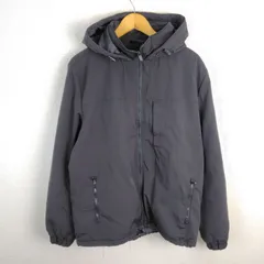 H&M エイチアンドエム フード付きジップジャケット ブルゾン 無地 グレー L メンズ 古着 シンプル ストリートのサムネイル