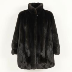 54g8 JINDO SAGA MINK サガミンク 銀サガ パステルミンク ロングファー