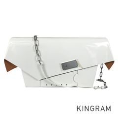MAISON MARGIELA ホワイト ミディアム Snatched バッグ - メルカリ