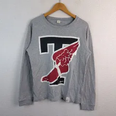 TOMMY トミーヒルフィガー ロンT 長袖Tシャツ ウイングフット ビッグロゴ グレー M メンズ 古着 アメカジ ストリートのサムネイル