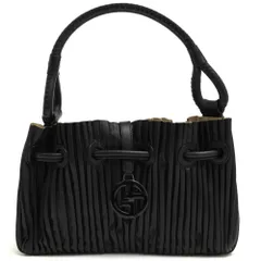 アルマーニ／GIORGIO ARMANI バッグ ハンドバッグ 鞄 トートバッグ レディース 女性 女性用レザー 革 本革 ブラック 黒  YC415 Pleated Leather Bag プリーツのサムネイル