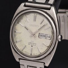 세이코 AT/자동 권 5606-7050 로드 매틱 LM 화이트 다이얼 데이 데이트 23 돌 라운드 남성 시계 KYM