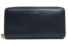 スマイソン／SMYTHSON 長財布 財布 ウォレット メンズ 男性 男性用レザー 革 本革 ネイビー 紺  BURLINGTON LONG ZIP PURSE バーリントン 小銭入れあり ラウンドジップ ラウンドファスナーのサムネイル
