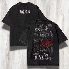 opium archive y2k 刺繍 半袖ポロシャツ 黒 - メルカリ