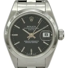 ロレックス ROLEX オイスターパーペチュアルデイト 79160 ブラック ステンレススチール 自動巻き レディース 腕時計のサムネイル