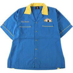 古着 50s nat nast レーヨン ボウリングシャツ フロッキー - メルカリ