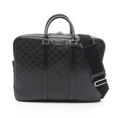 グッチ GUCCI ブリーフケース グッチシマ 2WAY 428041 ブラック レザー グッチシマ ブリーフケース メンズ Used Aのサムネイル