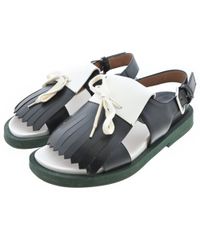 MARNI フリンジ スタッズ サンダル ホワイト - メルカリ