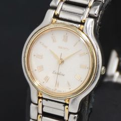 極美品 稼働品 SEIKO エクセリーヌ 新品電池 クォーツ レディース