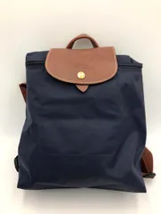Longchamp ロンシャン ナイロン 軽量 リュック バッグ 紺 ■■◎レディースのサムネイル