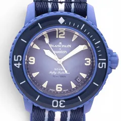 BLANCPAIN ブランパン スウォッチ フィフティファゾムズ アトランティック SO35A100 Swatch 腕時計 メンズ ブルー 青のサムネイル