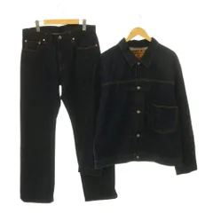 児島ジーンズ デニム セットアップ 上下 1st デニムジャケット XXL 34 児島ジーンズ KOJIMA GENES デニム セットアップ 上下 1st ファースト