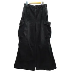 HARE ハレ 25SS デニム ワイド カーゴパンツ ブラック メンズ M HA010187TO M008-08-0708②のサムネイル