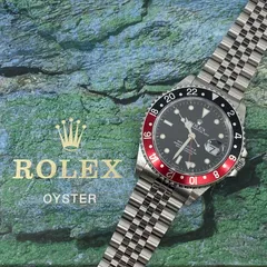 【現物確認可】ジュビリー/オイスター 両ブレス付き ROLEX ロレックス GMTマスターⅡ 赤黒 コーク ジュビリーブレス/オイスターブレス Ref.16710 1999年製 A番 付属品完備 ロレックスOH済み【セミヴィンテージ】のサムネイル