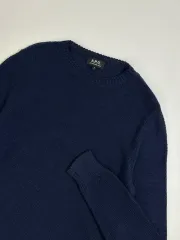 A.P.C. アーペーセー スリムルーズフィット ミニメッシュニット S ネイビーのサムネイル