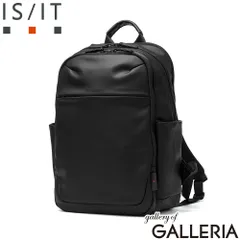 IS/IT リュック メンズ レディース ブランド イズイット 軽量 撥水 13インチ PC収納 ビジネス カジュアル 仕事 出張 旅行 通勤 就活 自立 底鋲 マイナビニュース コラボ 丈夫 2層 A4 マイナビカジビジ 997701 クロのサムネイル
