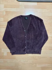 (XL) STUSSY ステューシー シェイギー カーディガン エッグ プラントのサムネイル