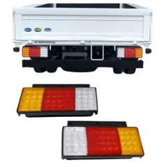 いすゞ NEWエルフ PMエルフ 07エルフ 対応 LED テールランプ 左右 セット 24V 標準 ワイド 純正タイプ 社外品 トラック用のサムネイル