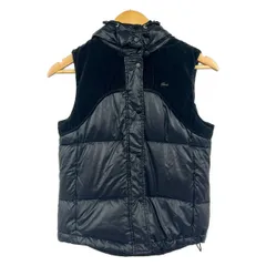 Lacoste(ラコステ) ダウンベスト サイズ40 M レディース - 黒 フード着脱可/秋/冬のサムネイル