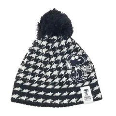 PEARLY GATES パーリーゲイツ ×PEANUTS ニット帽 総柄 ネイビー系 FR [240101640502] ゴルフウェア ストストのサムネイル