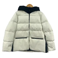 HERNO(ヘルノ) ダウンジャケット サイズ46 L レディース - アイボリー×黒 長袖/ジップアップ/冬のサムネイル