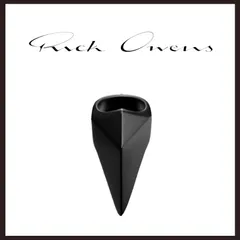 新品未使用　Rick Owens (リックオウエンス)　PYRAMID RING　58　ブラックのサムネイル