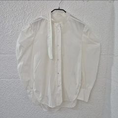 23SS コムデギャルソンガール 袖リボン付き 丸襟ブラウス - メルカリ