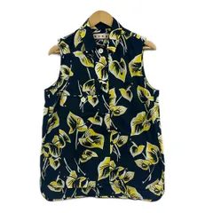 MARNI(マルニ) チュニック サイズ44 L レディース - 黒×イエロー×白 レギュラーカラー/ノースリーブ/シャツのサムネイル