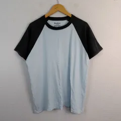 OSHKOSH オシュコシュ 半袖ラグランTシャツ 切替 ライトブルー L メンズ 古着 アメカジ シンプルのサムネイル