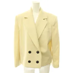 クリスチャンディオール Christian Dior ジャケット ブレザー ダブル ウール S アイボリー /HS ■GY62のサムネイル