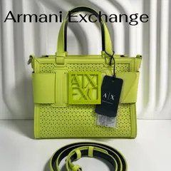 A|X ARMANI EXCHANGE 2WAY ショルダーバッグ イエロー - メルカリ