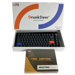 DrunkDeer A75 ゲーミングキーボード(ブラック)＋WOOTING TAKE CONTROL キーキャップ(未開封)のサムネイル