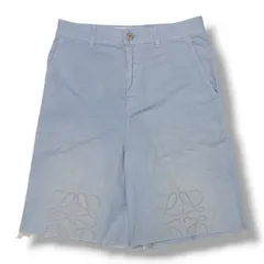 国内正規 LOEWE Anagram shorts in cotton アナグラムショーツ ハーフパンツ ロエベ H616Y1GX11 ブルー 46 （3689M）のサムネイル