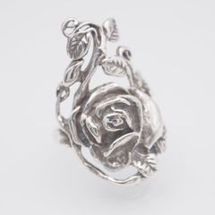 alexander mcqueen イヤーカフ 左耳用 薔薇 骸骨 - メルカリ