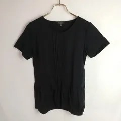 M1-04047 【Women】 TALBOTS タルボット カットソー 半袖 (M) / 黒 HT-夏のサムネイル
