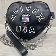 AVIREX ミニ ボストン 2way ショルダーバッグ レザー ロゴ - メルカリ