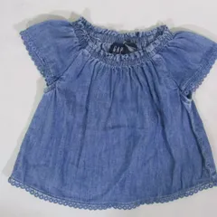 1030095　【ベビー3～6ヵ月】GAP　ギャップ　半袖トップス　キッズ60cm　ブルー　青のサムネイル