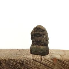骨董 極彩色 木彫り 大黒天 大黒様 一刀彫 木彫人形 民間信仰 民芸