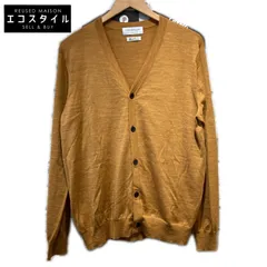 TOMORROWLAND　トゥモローランド　25AW マスタード 63-02-54-02001 tricot スーパーファインメリノウール Vネックカーディガン　Lのサムネイル