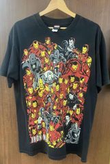 [서브컬쳐/빈티지]MARVEL 마블 IRON MAN 아이언맨 90s~00s 반소매 T셔츠 블랙 L사이즈 맨즈 헌 옷